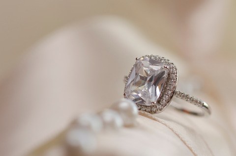 Natural Blue Sapphire Anniversary Ring 1/8 ct tw Diamonds 14K White Gold |  Jared